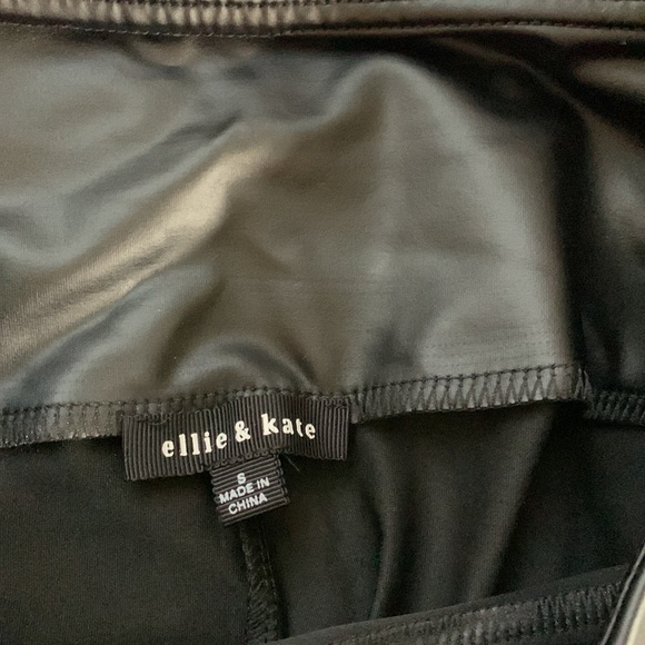 Ellie and Kate, small, faux leather like leggings, black - Picture 2 of 4